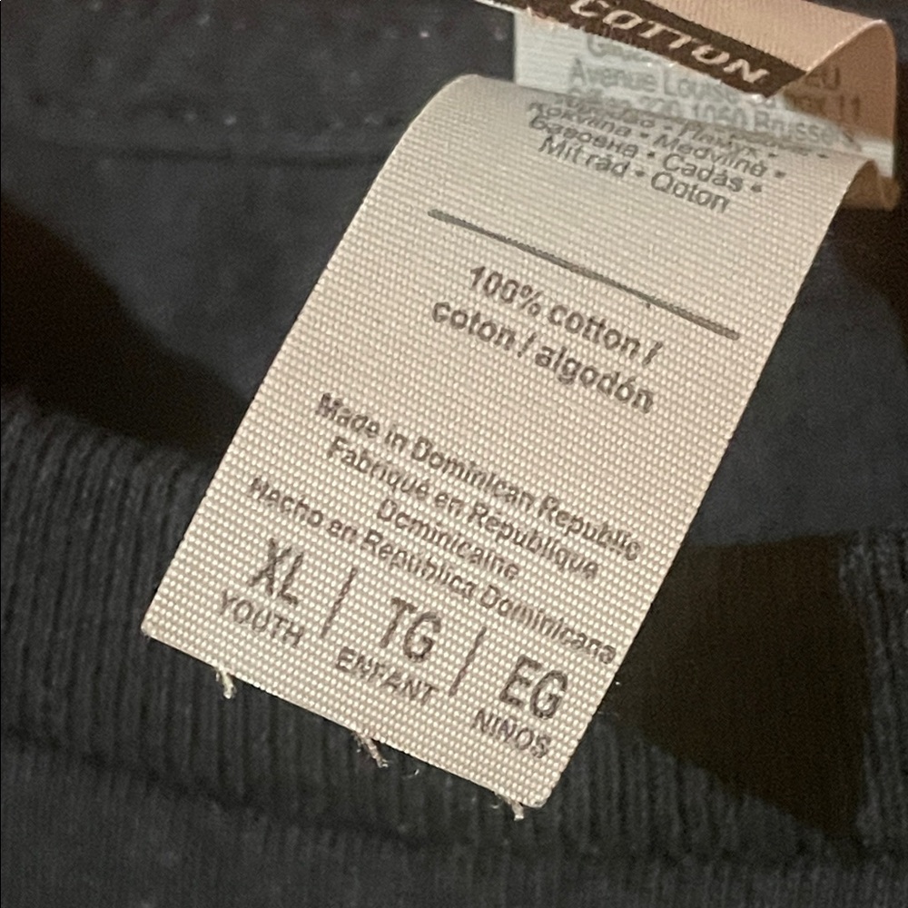 Gildan Black Tee with Green and Yellow Graphic - Picture 3 of 3